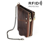 Pochette portafoglio da uomo in pelle Crazy Horse LT3533