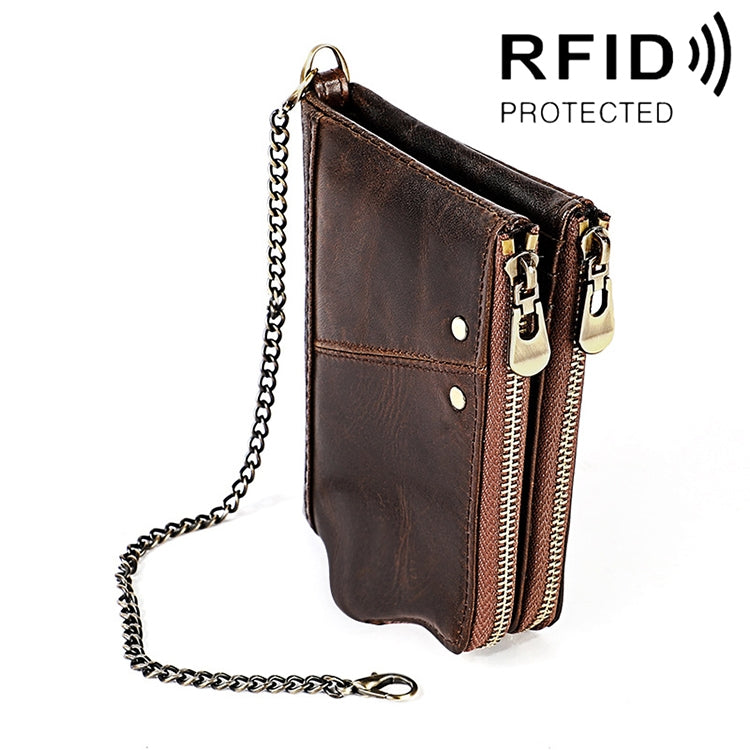 Pochette portafoglio da uomo in pelle Crazy Horse LT3533