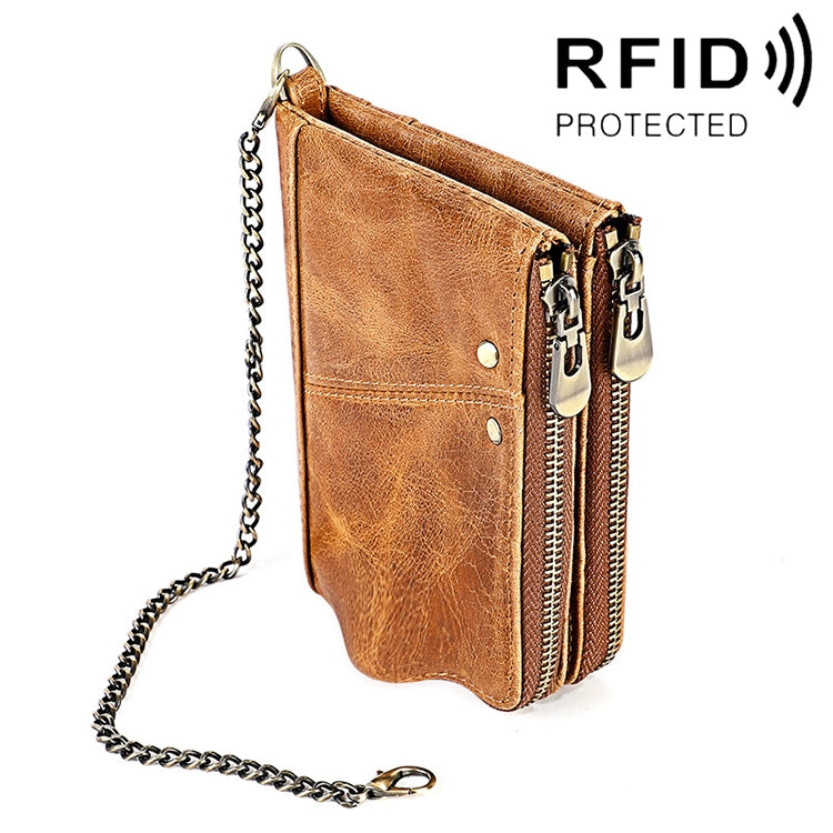 Pochette portafoglio da uomo in pelle Crazy Horse LT3533