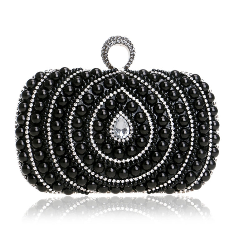 Borsa a mano con perle per feste da donna 16x10x5 cm