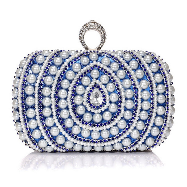 Borsa a mano con perle per feste da donna 16x10x5 cm