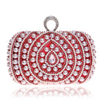 Borsa a mano con perle per feste da donna 16x10x5 cm