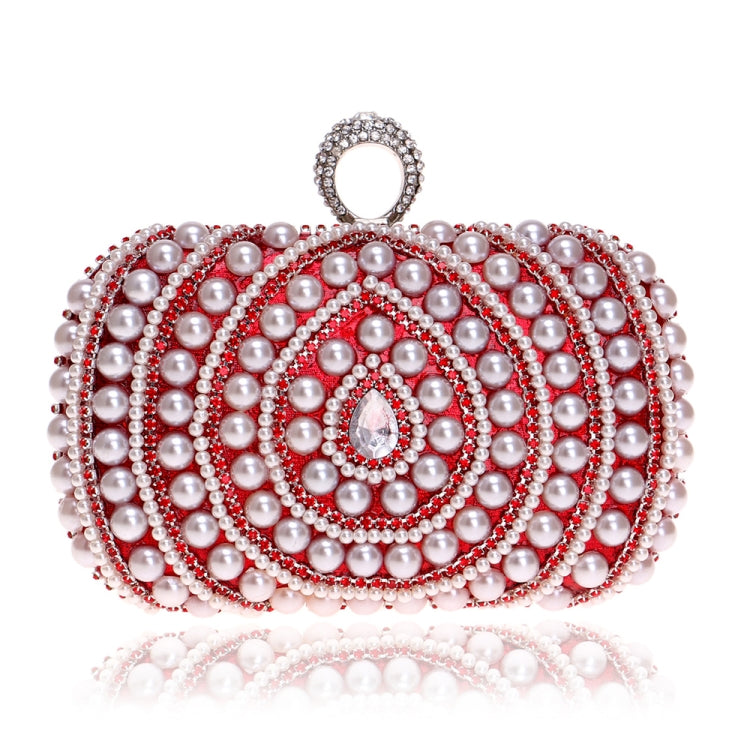 Borsa a mano con perle per feste da donna 16x10x5 cm