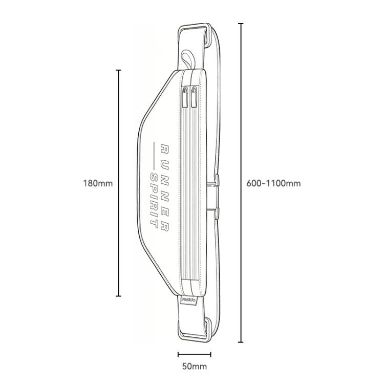 Marsupio da corsa Yesido WB67 con doppia cerniera, impermeabile IPX6, riflettente, di grande capacità, ideale per lo sport.