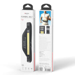 Marsupio da corsa Yesido WB67 con doppia cerniera, impermeabile IPX6, riflettente, di grande capacità, ideale per lo sport.