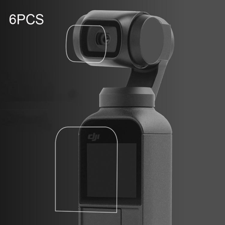 Set 6 pezzi protezione obiettivo e pellicola per DJI Osmo Pocket