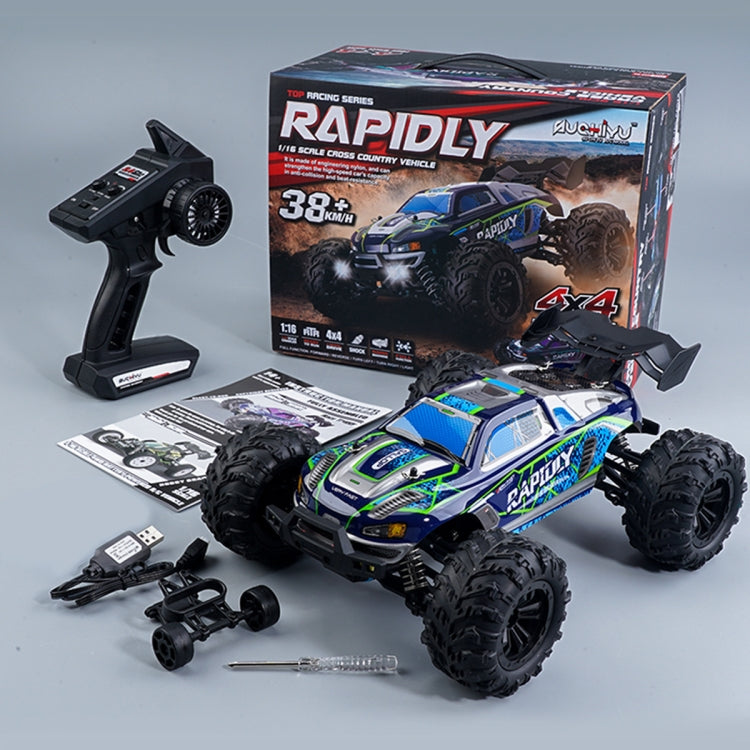 Auto radiocomandata Monster Truck 4WD 1:16 2.4 GHz blu - immagine 2