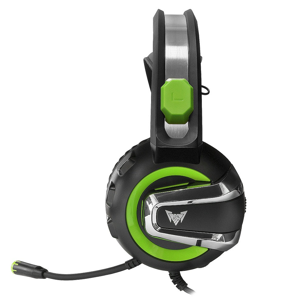 Cuffie da gaming con microfono LED verde CMGH-3002 CrownMicro  6970963389402 CMGH-3002