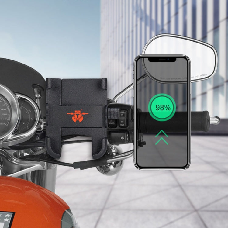 Porta cellulare in lega di alluminio per manubrio moto