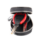 Borsa portachiavi universale in pelle di coccodrillo con cerniera appesa alla vita (non include la chiave)