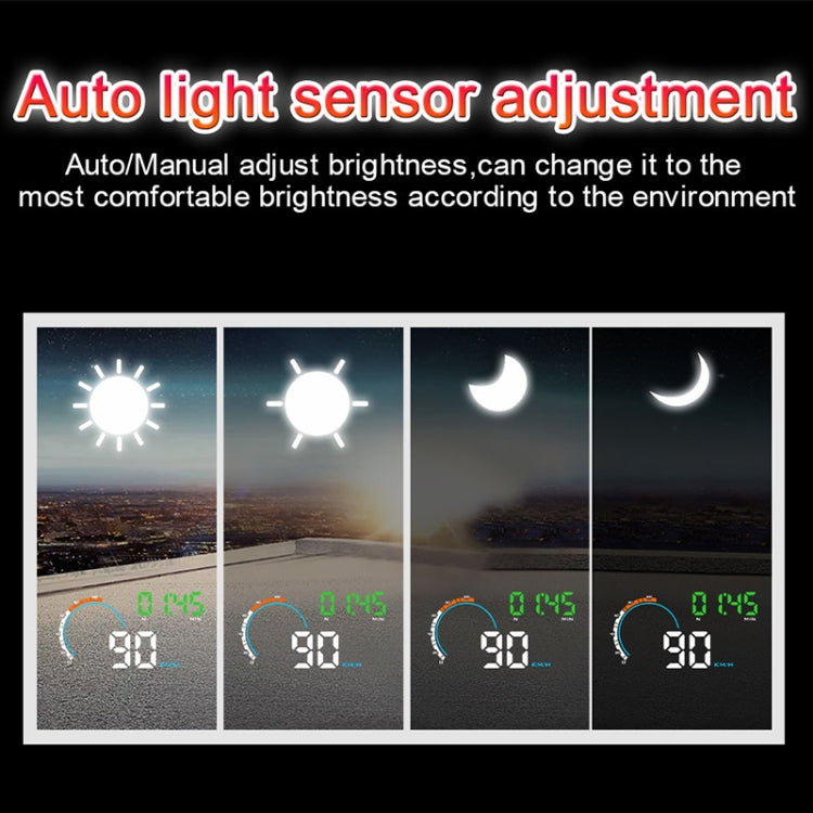 Q5 GPS Head Up Display auto 4 pollici con allarmi