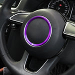Anello decorativo metallo per volante Audi A4L, A3, A5 2017-2019