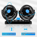 Mini ventilatore per auto HUXIN HX-T303 6,5W DC12V silenzioso