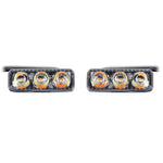 2 pezzi Luci DRL auto 12V 6W bianche e gialle 400LM