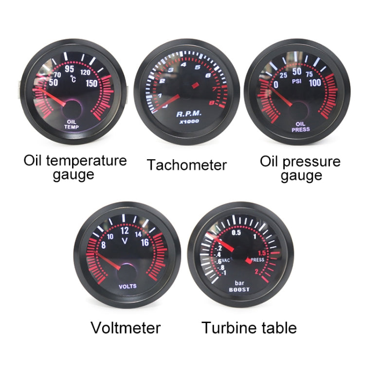 Voltmetro universale 52 mm 12 V per auto modificate