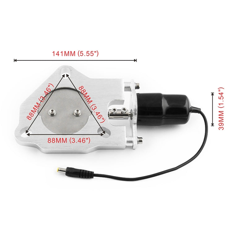 Kit motore valvole scarico elettriche 2,5" acciaio inox