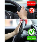 Manopola rotativa universale per volante auto nera