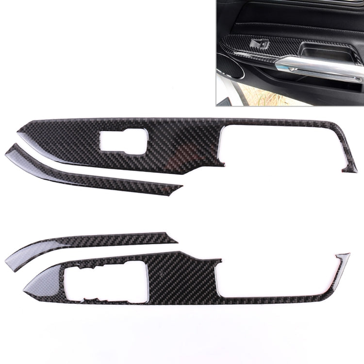 4 adesivi decorativi per pulsante alzacristalli Ford Mustang