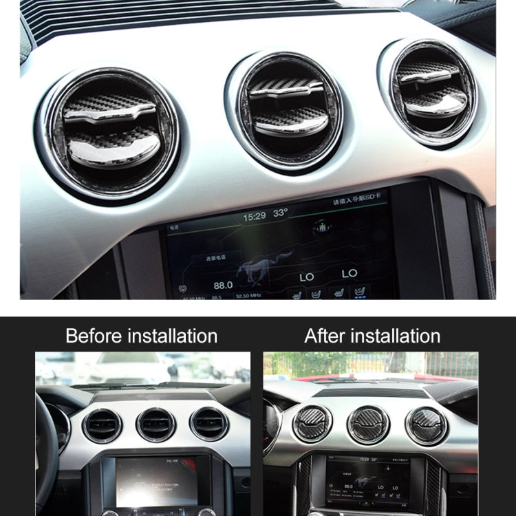 Copertura prese aria centrali adesiva per Ford Mustang 9 pezzi