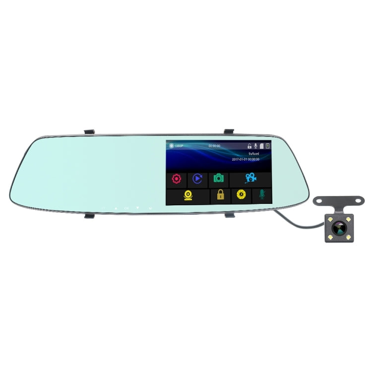G705 Registratore auto con specchietto retrovisore LCD 5"