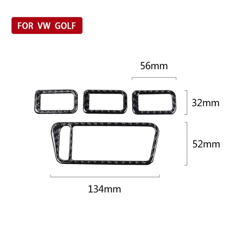 Adesivo decorativo in fibra di carbonio per Golf 7 2013-2017 - immagine 5