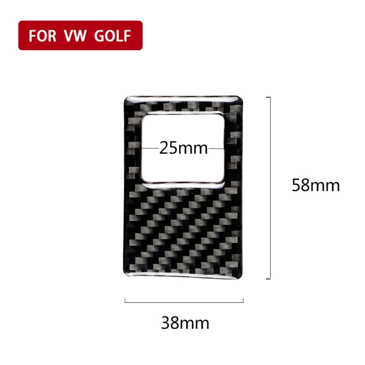 Adesivo decorativo fibra carbonio luce emergenza Golf 7