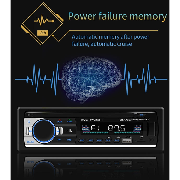 Caricabatterie auto doppio USB Bluetooth SWM-530 12V