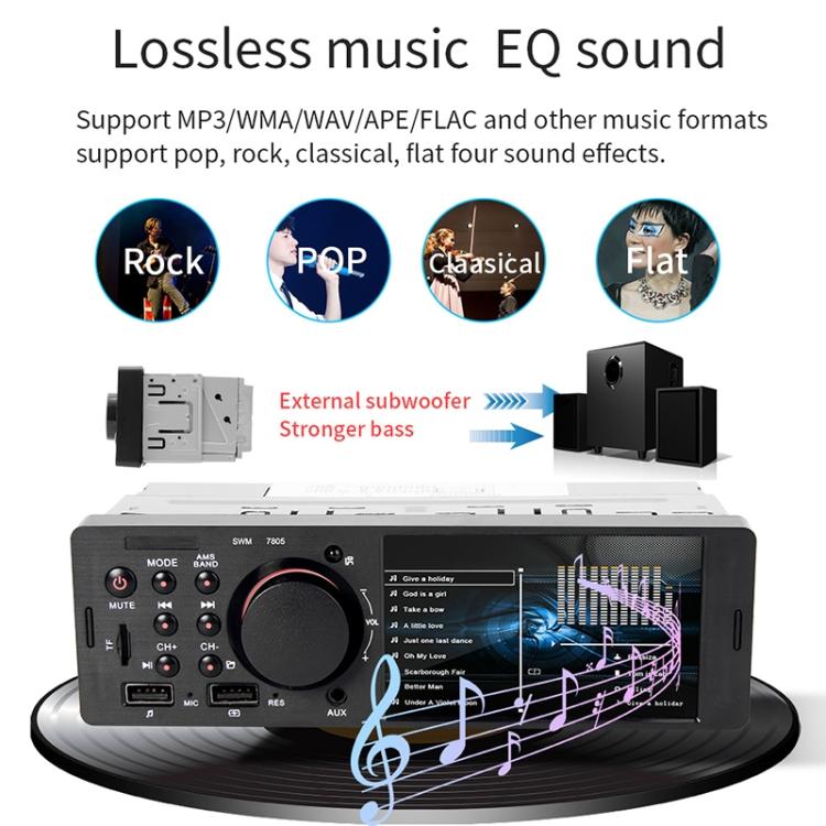 Ricevitore autoradio universale 4,1" Bluetooth MP5 con telecomand