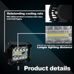 Lampada striscia LED 4 pollici 15W 1500LM per veicoli fuoristrada