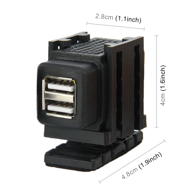 Adattatore USB doppia porta 3.1A per auto 12-24V