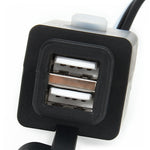 Caricabatterie Dual USB per auto con interruttore e LED
