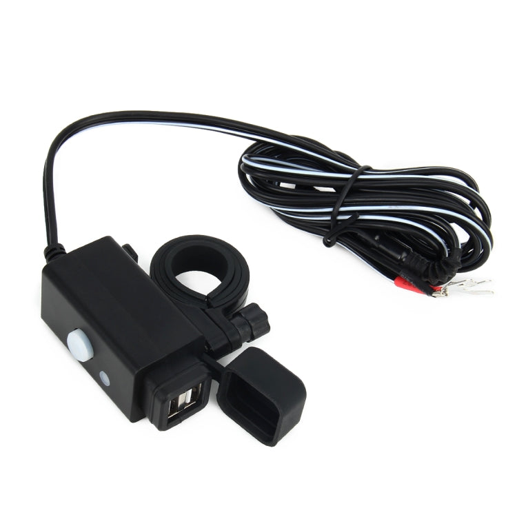 Caricabatterie Dual USB per auto con interruttore e LED