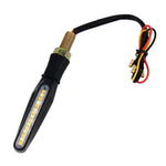 4 pezzi indicatori direzione moto 12V 15 LED gialli
