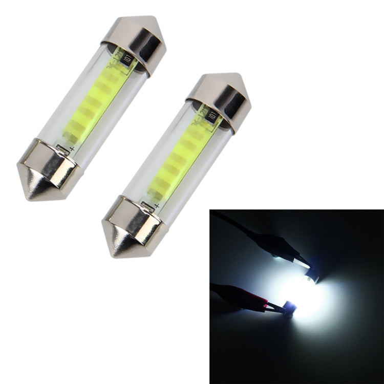 Lampada LED 36mm 1W 6000K luce bianca per auto DC 12V