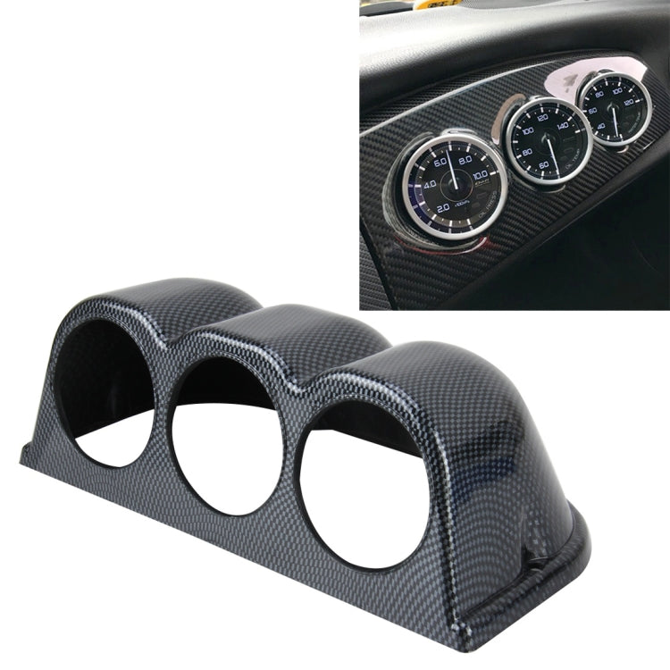 Supporto orizzontale universale per 3 indicatori auto 60 mm