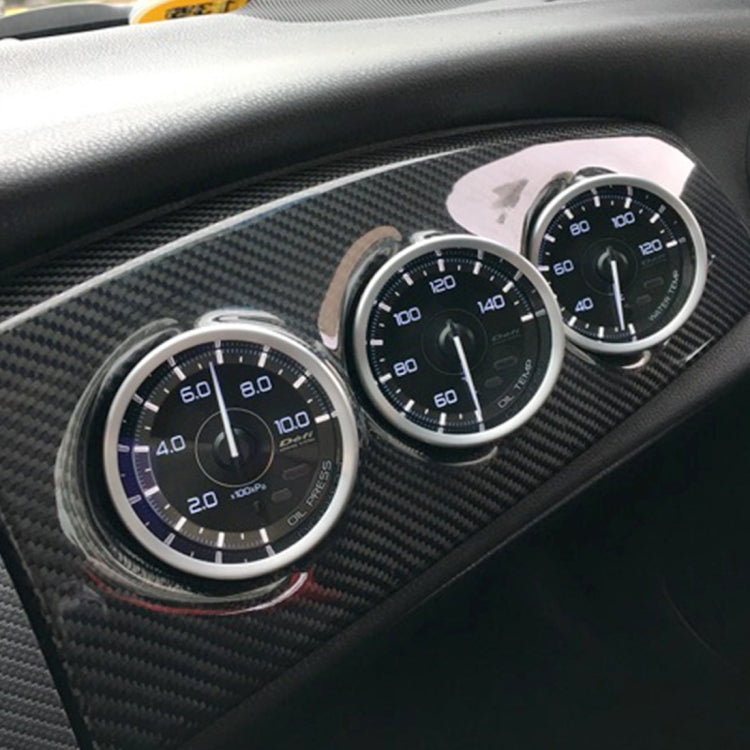 Supporto orizzontale universale per 3 indicatori auto 60 mm