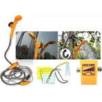 Set doccia portatile 12V con tubo in plastica da 2 m