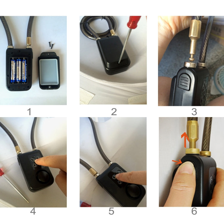 Allarme antifurto bicicletta con password e vibrazione IP44
