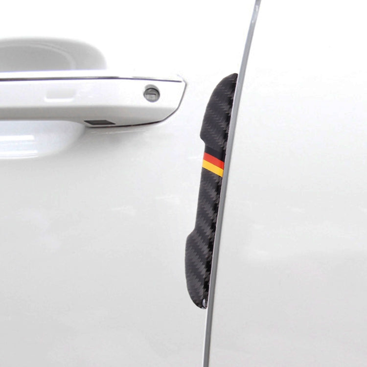 Adesivi protezione bordo porta auto fibra carbonio 4 pezzi