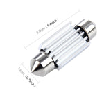 Lampada LED 3W 36mm 6000K per auto 12V 2 pezzi
