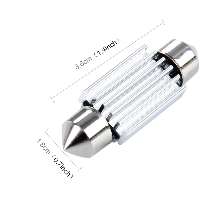 Lampada LED 3W 36mm 6000K per auto 12V 2 pezzi
