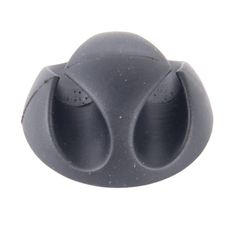 Clip doppio foro per gestione cavi 5 pezzi in silicone