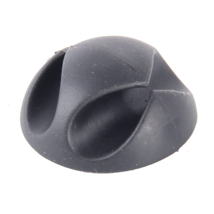 Clip doppio foro per gestione cavi 5 pezzi in silicone
