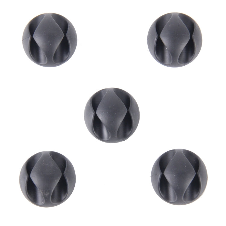 Clip doppio foro per gestione cavi 5 pezzi in silicone