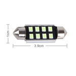 Lampada LED 39mm 12V 2W 8 LED SMD per auto
