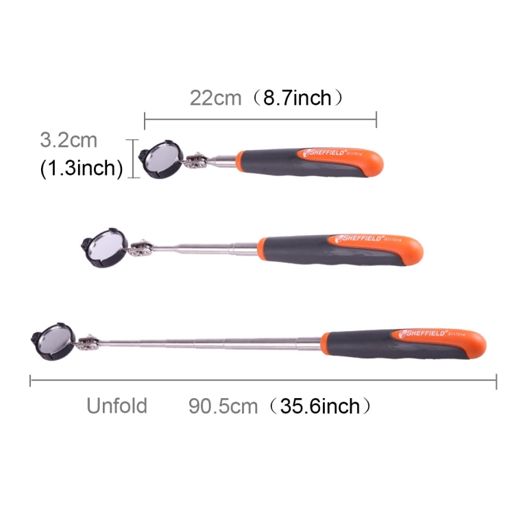 Specchio ispezione telescopico auto con luce LED 32 mm