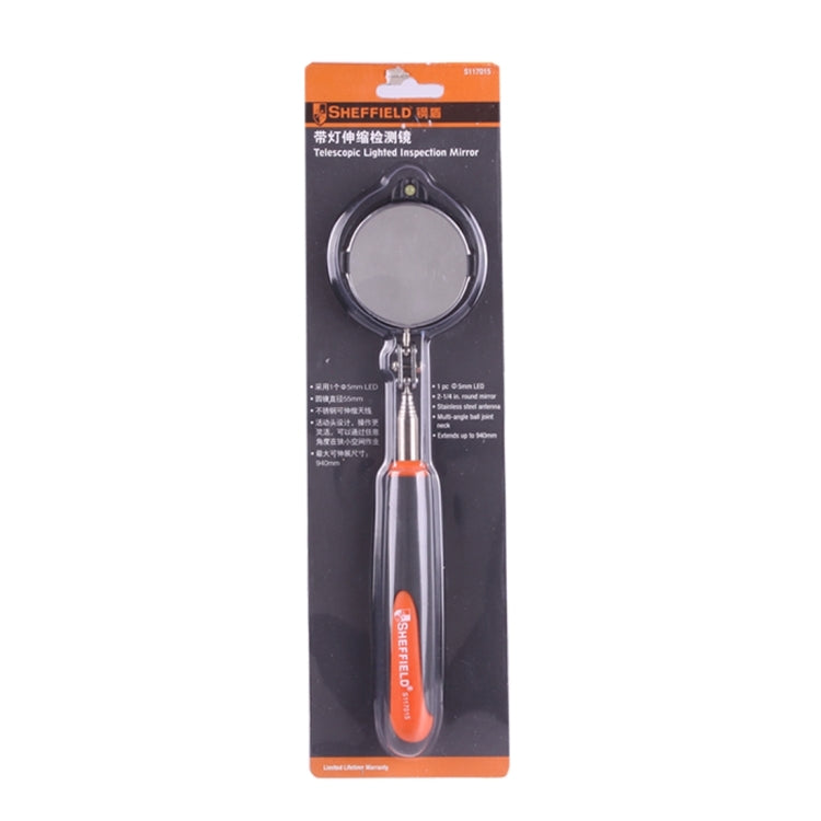 Specchio ispezione telescopico auto con luce LED 32 mm