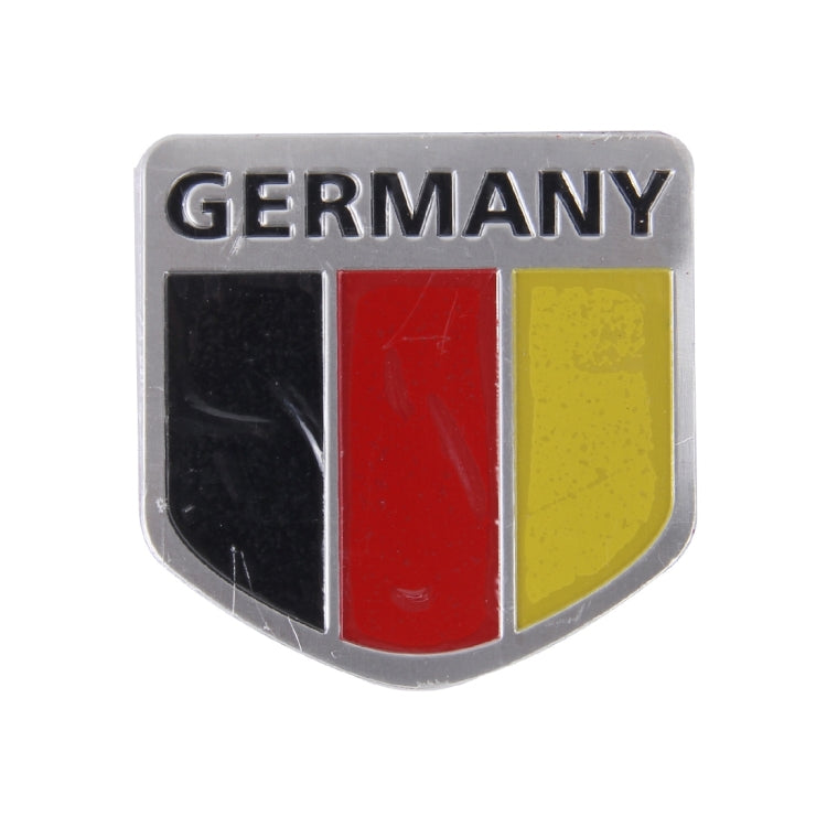 Adesivo in metallo bandiera Germania 13x8 cm