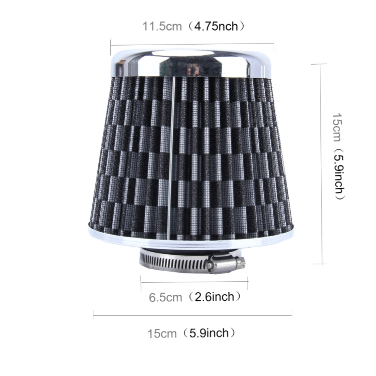 Filtro aria universale a testa di fungo 6,5 cm per auto