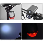 Set luci solari USB per moto e bicicletta 3W 240LM